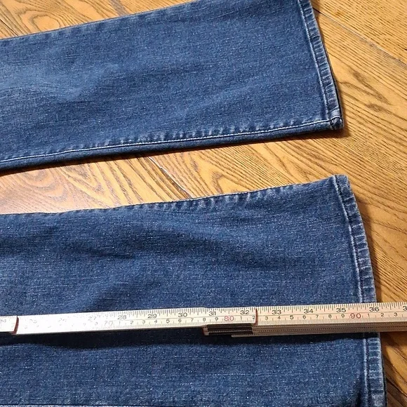 FRAME Jeans Womens 30 BLUE  BOOT Denim Preowned Cut BOOTCUT Cowboy Western Used - Picture 2 of 8